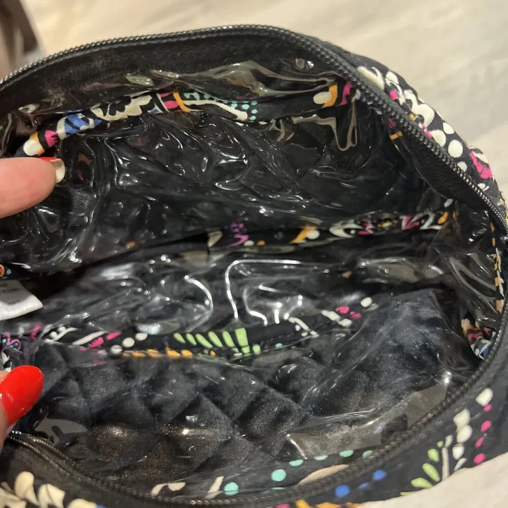 Lot of 3 Vera Bradley Bandana Swirl Cosmetic Bags EUC